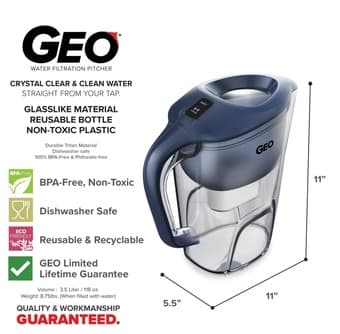 GEO Water Filtration Pitcher 1