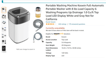 Washing Machine for Sale, used only 3 months 1