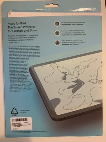Paperlike Matte iPad Pro 12.9 screen protector 2