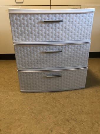 Sterilite 3-Drawer Wide Weave Tower 1