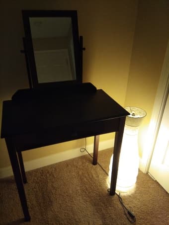 dressing table and lamp 1