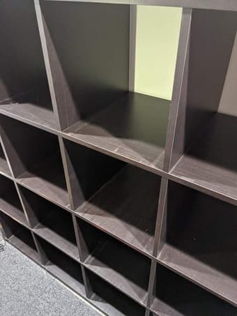IKEA Expedit 4x4 (former Kallax) black-brown 1