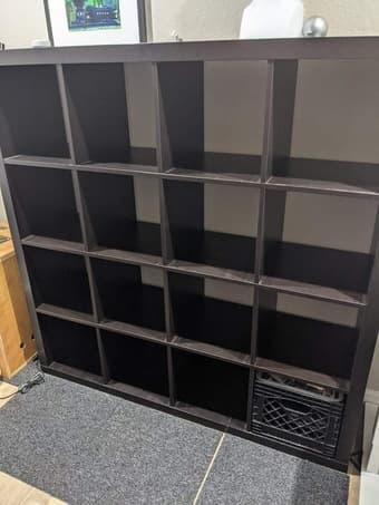 IKEA Expedit 4x4 (former Kallax) black-brown 2