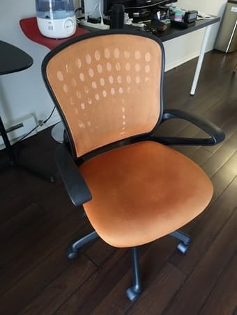 Orange Office chair 1
