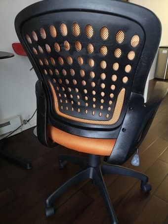 Orange Office chair 3