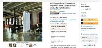 Room divider sets (freestanding adjustable and large) 2
