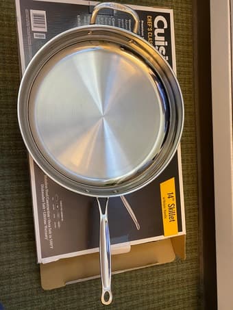 Cuisinart 14" stainless steel skillet with handle (Never used) 2