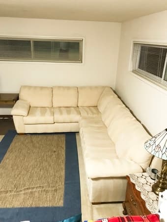 2-pcs Sectional Sleeper Sofas with Queen Size Pull out sofa bed 3