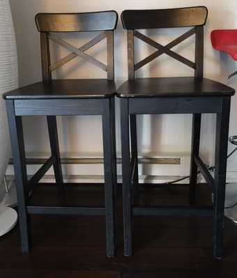 Bar stool - Wooden dark color 2