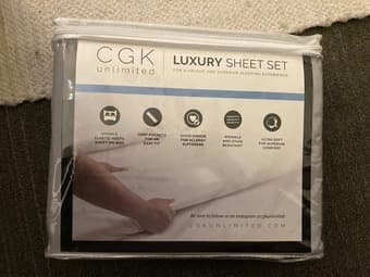 Grey Bed Sheets Twin XL Never opened 1