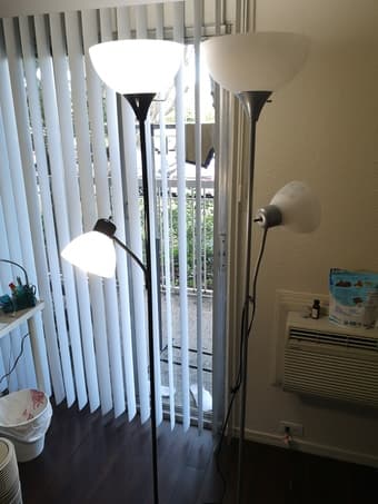 Floor lamps  Gray stand 1