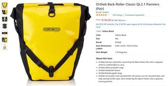 Ortlieb bike bags (set of 2) 1