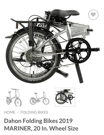 Dahon Folding Bikes 2019 MARINER, 20 In. Wheel Size 2