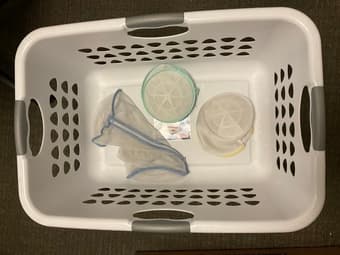 air circulator, laundry bags/basket  for sale 2