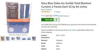 SUNBLK Total Blackout Curtains 3