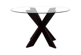 Glass top round dining table 2