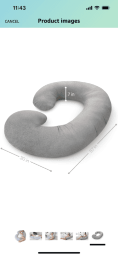 Pregnancy L pillow - Support for back in 2nd and 3rd trimester 1