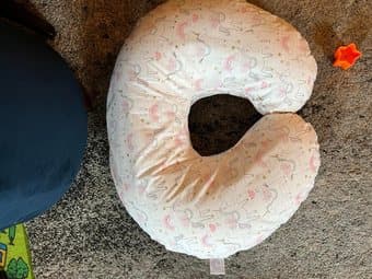 Boppy Nursing Pillow and Positioner—Original | Gray Taupe Watercolor L 1