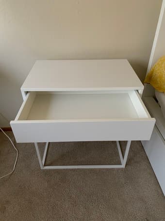 White Nightstand / Side Table 2
