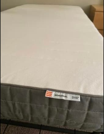 Zinus twin bed frame + ikea mattress 2
