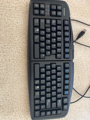 goldtouch adjustable keyboard, dell kb212-b keyboard - $40 1