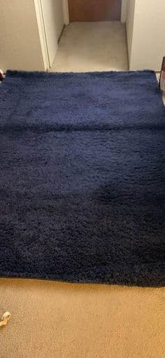 6 ft x 8 ft Blue Shag Area Rug 1