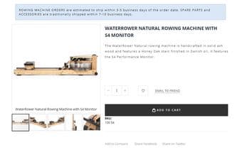 Water Rower (S4, Honey Oak Ashwood) 3