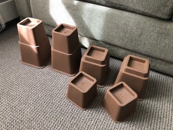 Bed Risers (Adjustable to 3", 5" or 8") 1