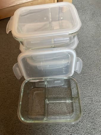 Glass Food storage tupperware 1