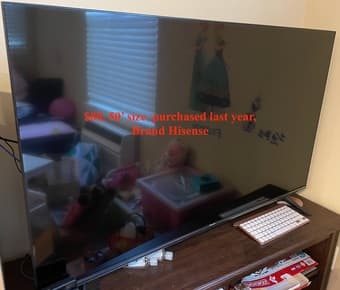 Instant pot, TV and TV cabinet 1
