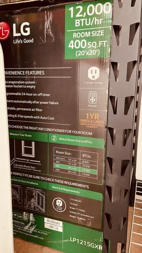 Portable AC -- Almost new, in original package.. 2