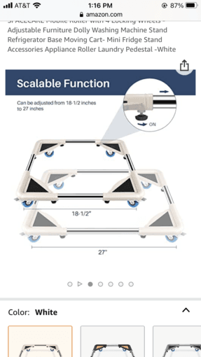 Mobile Roller with 4 Locking Wheels - Adjustable 1