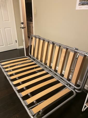 Folding futon frame - near new quality 2