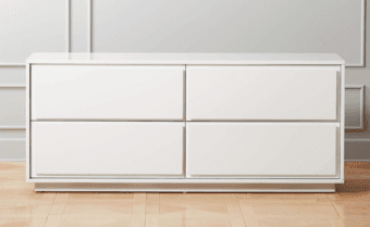 CB2 Gallery White 4-drawer 1