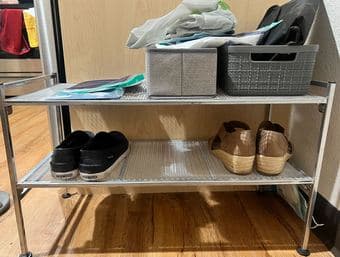 DESK LAMP ($7) and a SHOE RACK ($10) 2