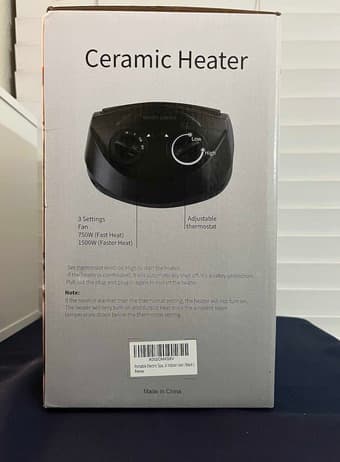 Portable Electric Space Heater - New 3