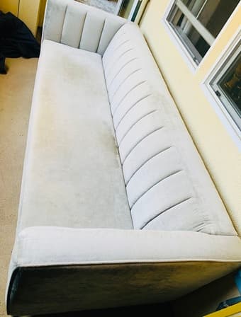 Iridescent smart gray sofa 1