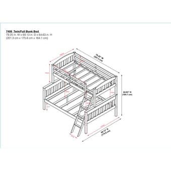 Twin over Full bunk bed 1