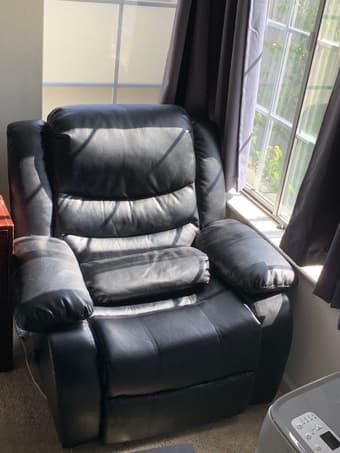 Faux Leather Recliner 1