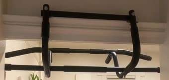 Pull up bar for doorway w/ attachment for dips 2