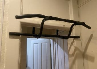 Pull up bar for doorway w/ attachment for dips 3