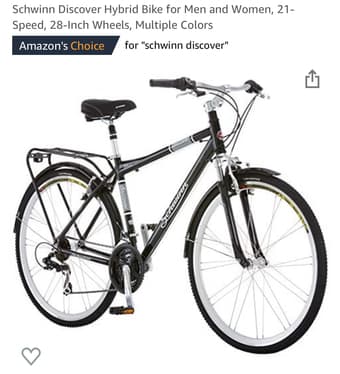 Schwinn Hybrid Men bike in warranty 1
