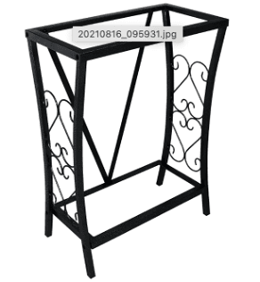 Metal aquarium stand--LIKE NEW 1