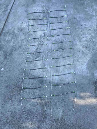 Car tire chains and rubber adjuster 3