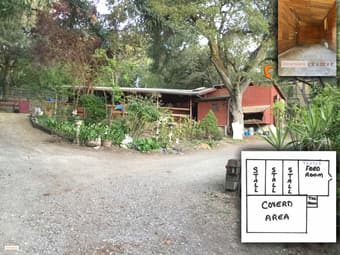 Vacant barn on acreage in Portola Valley. Secure feed room 9 X 23 X 8 1