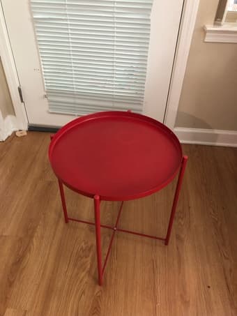 Red Tray Table 1