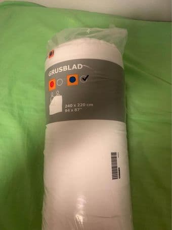 IKEA Grusblad Blanket/Comforter 94x87” 1