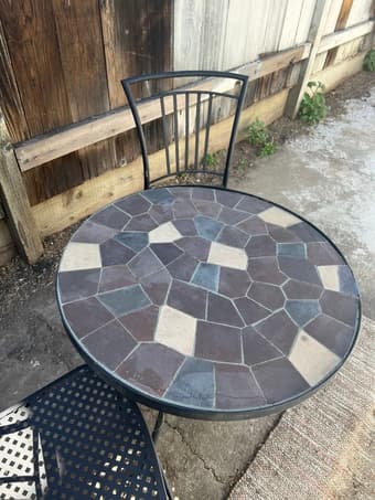 Outdoor table and two chairs 1