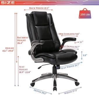 Premium Leather Office Chair (Assembled once) 2