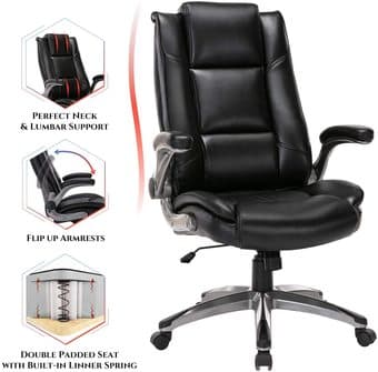 Premium Leather Office Chair (Assembled once) 3